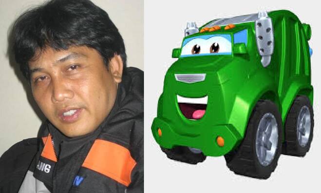 Penghormatan terakhir Awang Hermawan sebagai Rowdy dalam Kartun animasi ‘The Adventures of Chuck and Friends’ di RCTI