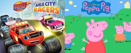 Kartun Blaze and the Monster Machines dan Peppa Pig resmi memiliki Console video game oleh Outright games
