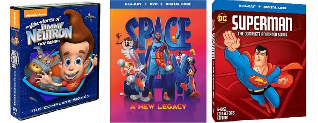 Home Video DVD: Adventure Of Jimmy Neutron, Space Jam A New Legacy dan Superman