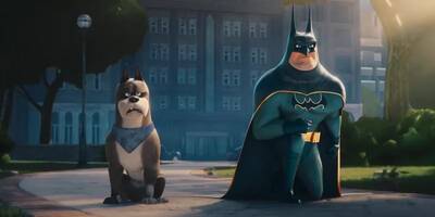 Apa yang kau pikirkan batman pada anjingmu di DC League of Super-Pets 