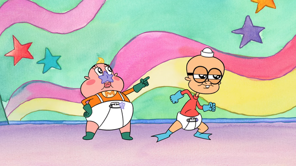 Sudah Almarhum, Mermaidman & Barnacleboy Reinkarnasi jadi Bayi di The Patrick Star show