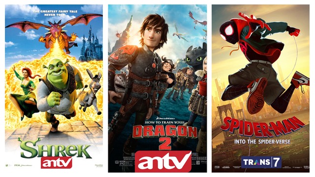Prediksi Film Dreamworks dan Animasi Spesial yang akan tayang di antv & Trans7 saat Libur Lebaran Idul Fitri 1444H, Ada Spiderman Animasi!
