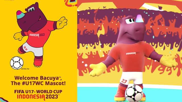 Furry lokal bangga! Beginilah Maskot Badak Bercula Satu untuk Piala Dunia U-17