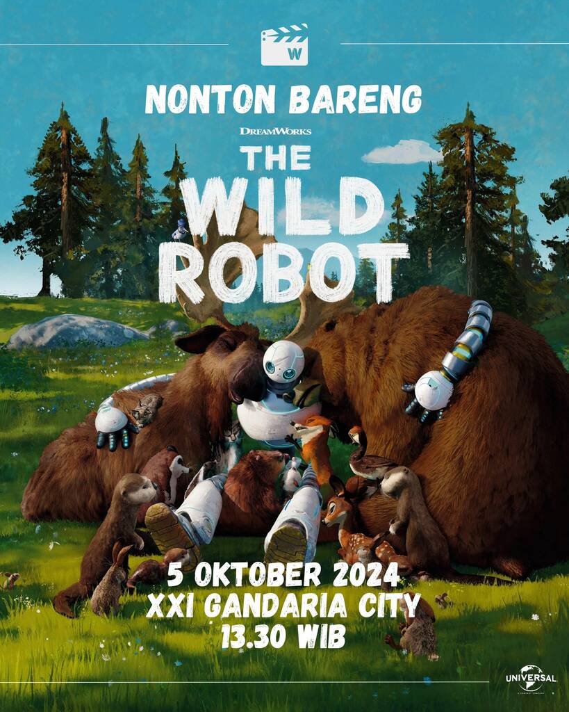 Premier Screening Dreamworks The Wild Robots Akan Digelar di XXI Gandaria City Indonesia