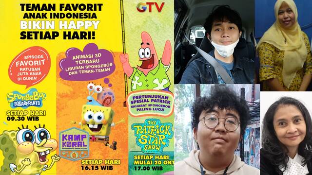 Siapa saja Dubber Indonesia baru yang muncul di Spin Off Spongebob tayang di GTV Indonesia